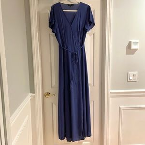 Lulus Heart of Marigold Wrap Maxi Dress